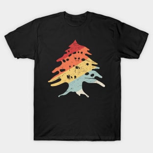 Retro Lebanon Cedar | Lebanese Graphic T-Shirt